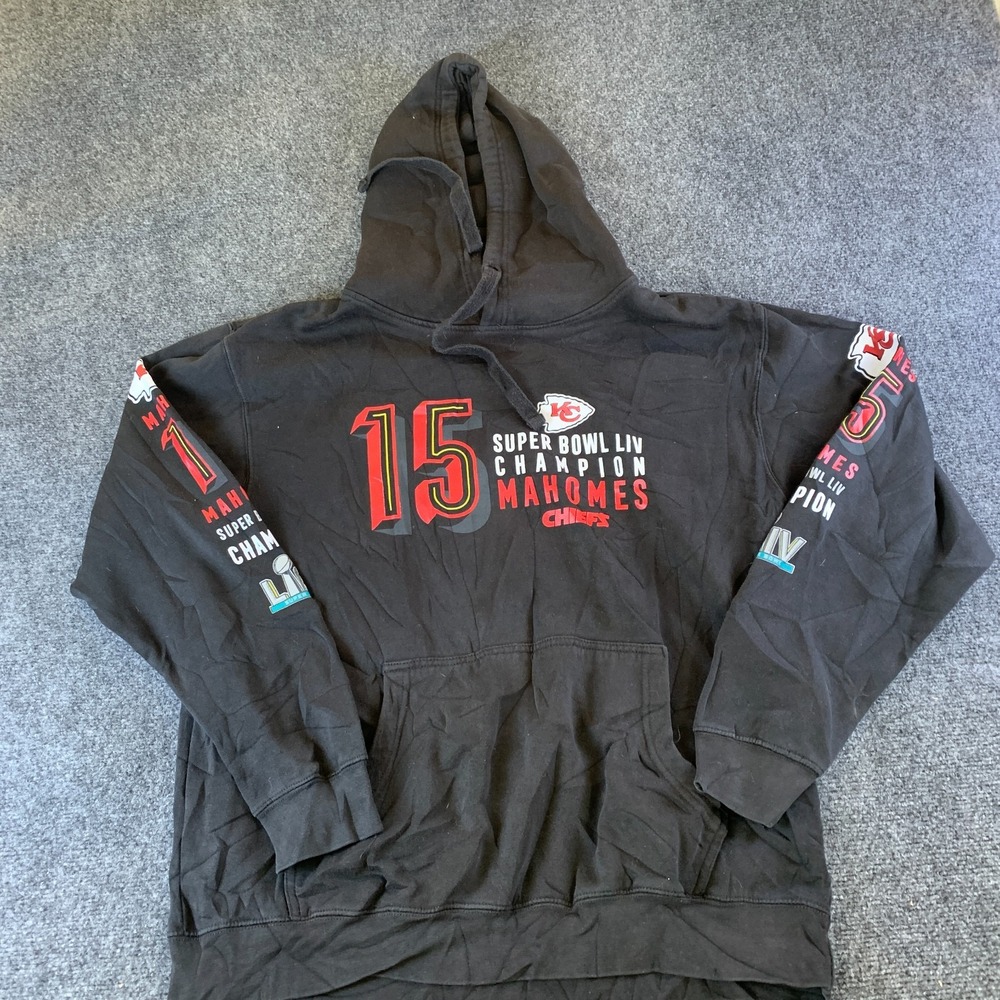 Kansas City Chiefs Super Bowl LIV Champions Mahomes Hoodie Mens XL Fanatics